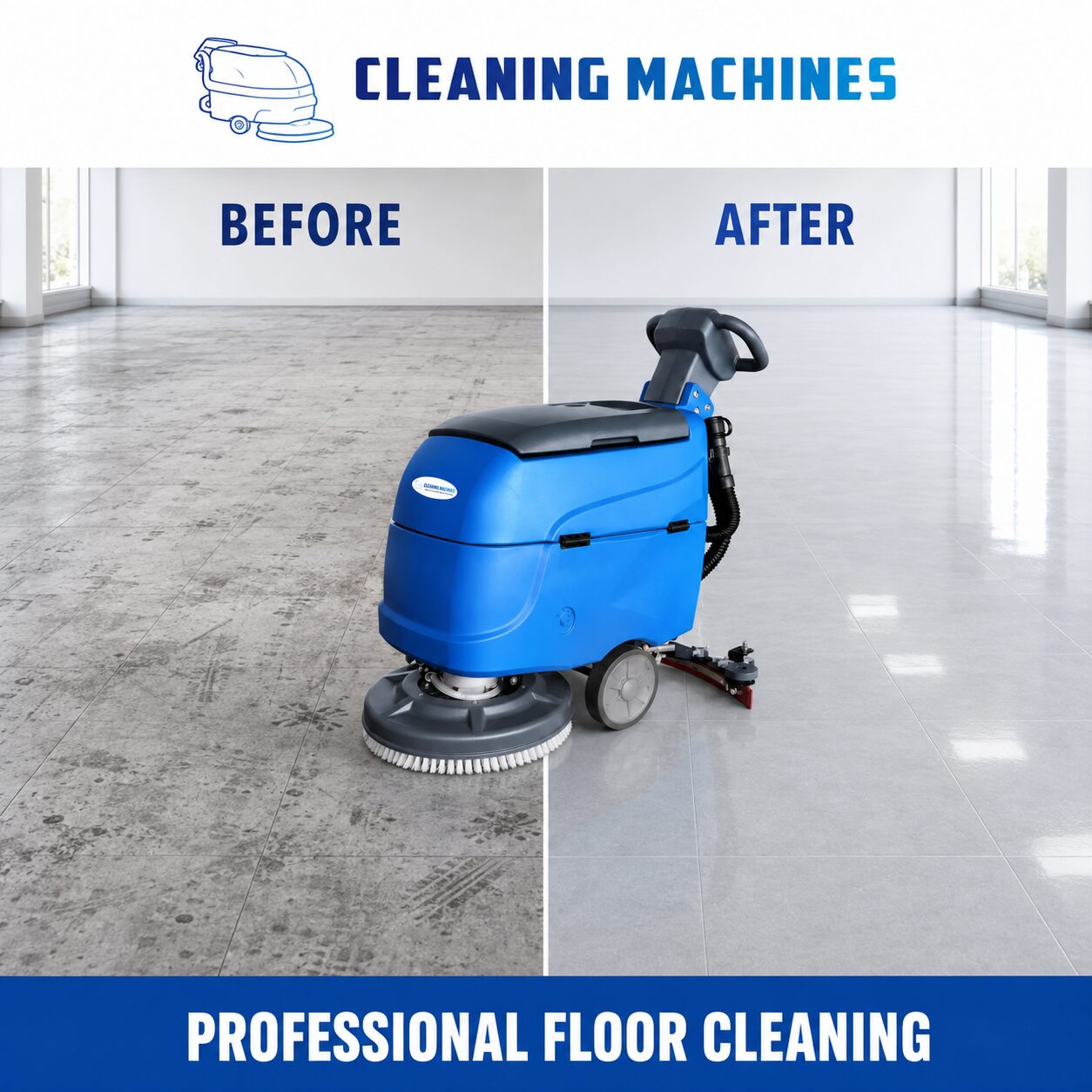 walk behind floor scrubber